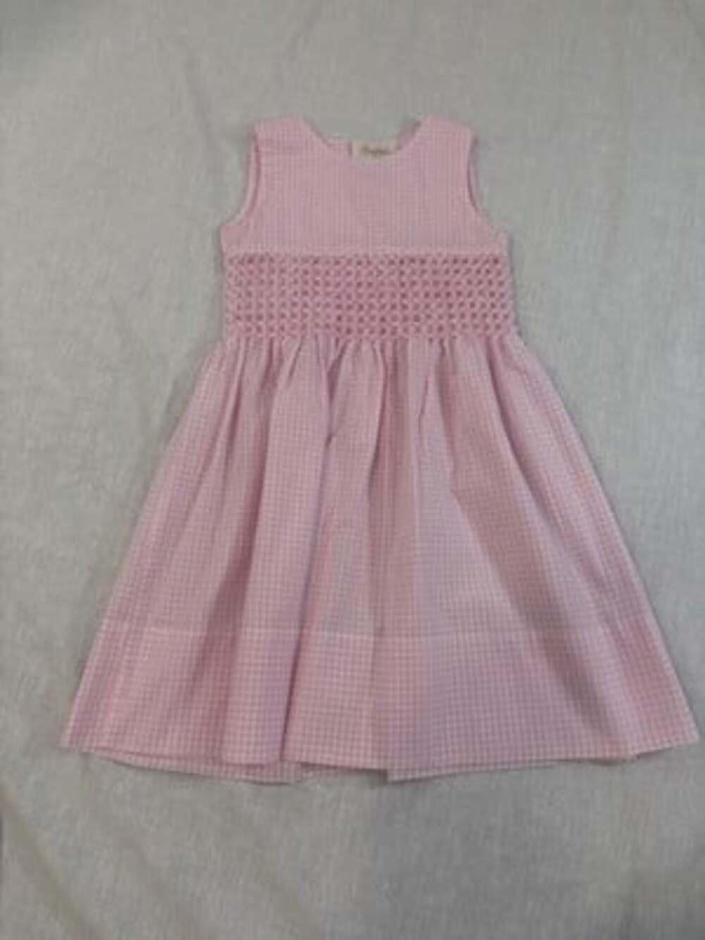 Rosalina Collections Pink Gingham Smocked Dress Size 2T